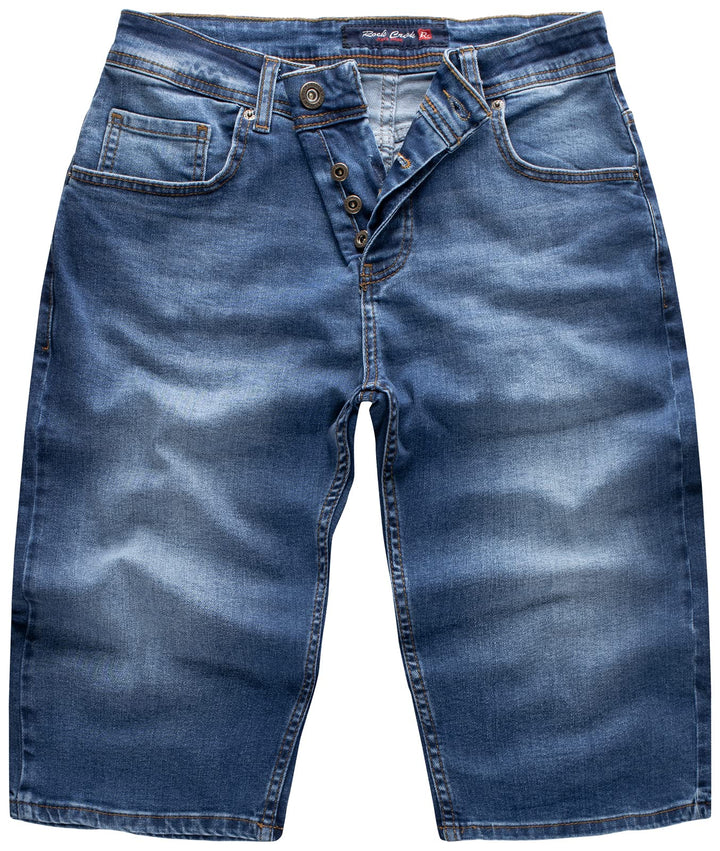 Rock Creek Herren Shorts Jeansshorts RC-2359 29W Dunkelblau, 29W Dunkelblau