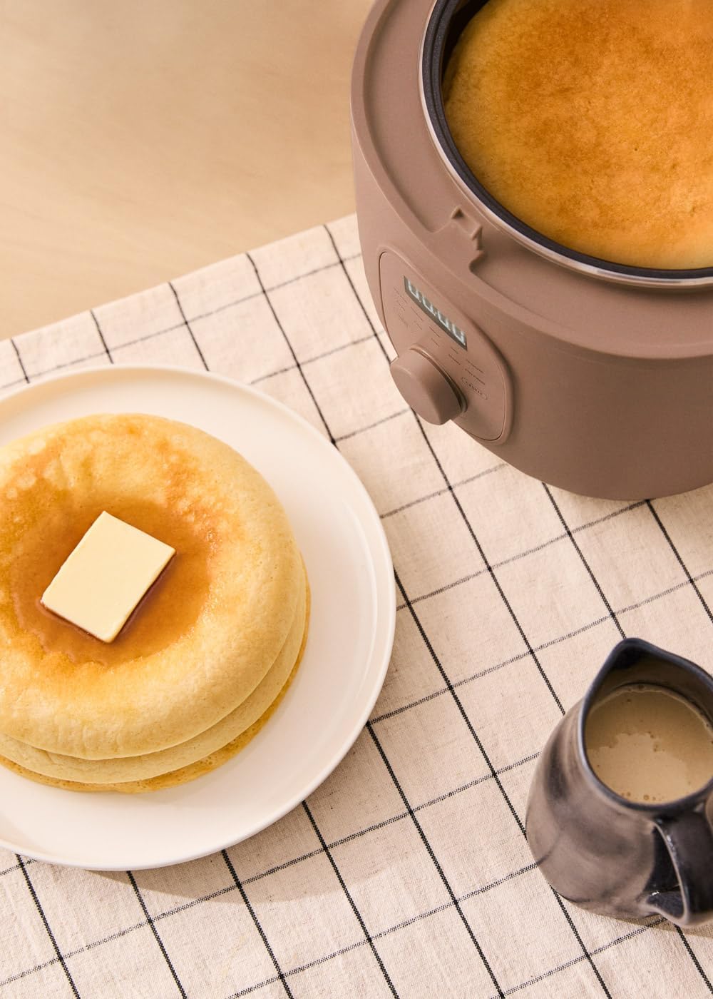 CREATE Rice Cooker Studio, elektrischer Reiskocher, 3 l, Mokka, programmierbar bis 24 Stunden, mit D