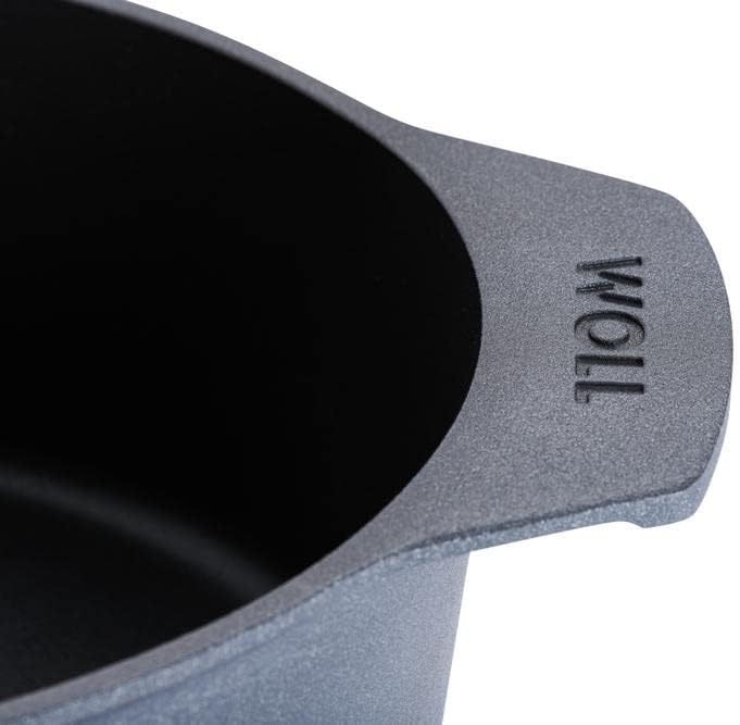 Woll Diamond Lite Set bestehend aus Bräter mit Glasdeckel und Silikongriffen in Box - Induktiv -, 27