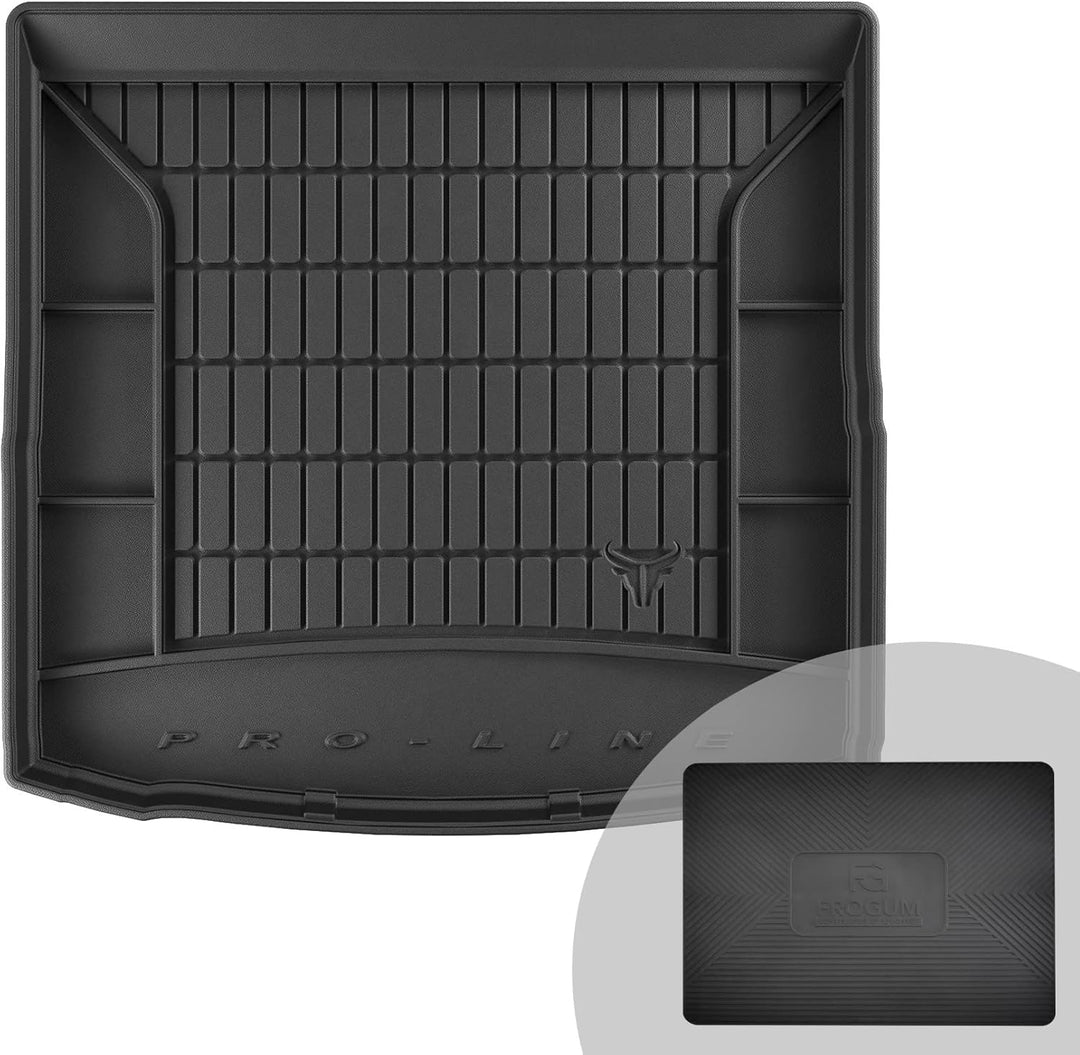 FROGUM ProLine 3D Gummimatte Exklusive Auto Kofferraummatte Kofferraumwanne für SEAT Leon III 2012-2