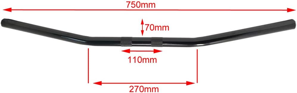 Motorrad Lenker 25mm 1" Widerstand Stangen Für Streetfighter Cruiser Muscle Projekt