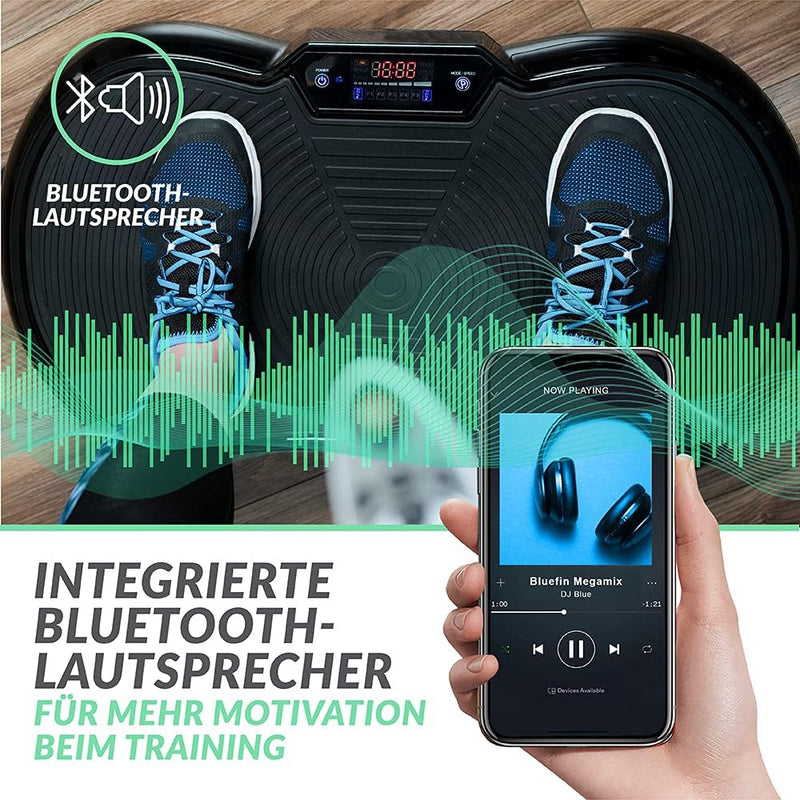 Bluefin Fitness Vibrationsplatte | Fettverbrennung, Muskelaufbau & Ganzkörpertraining | Kompaktes De