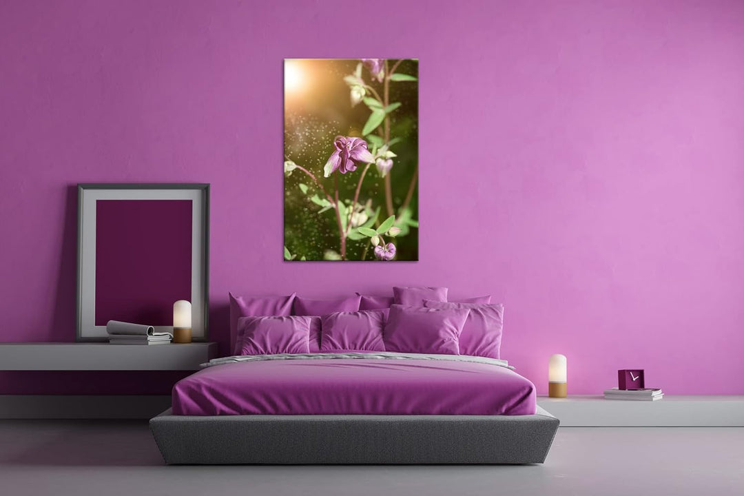 deyoli exotische Wildblume Format: 60x40 als Leinwandbild, Motiv fertig gerahmt auf Echtholzrahmen,