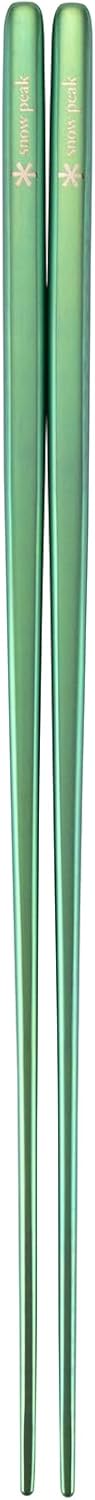 Snow Peak SCT-115-GR Chopsticks, Titanium, Green, Green