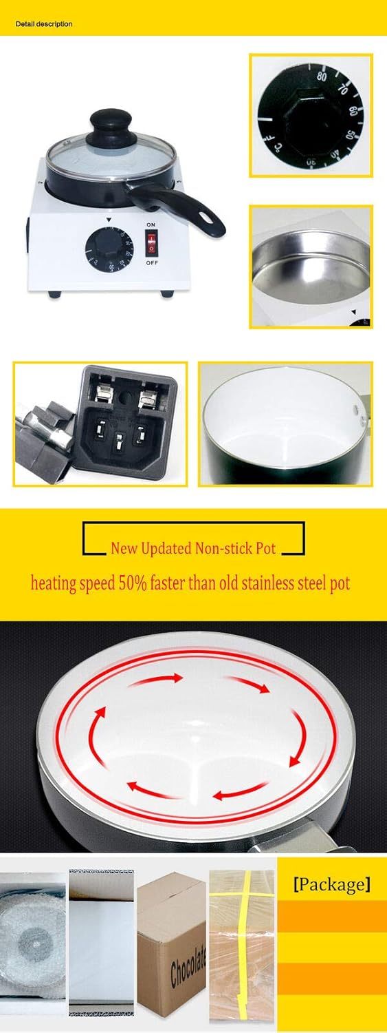 Elektrische Schokoladenschmelzer,Temperiergerät für Kuvertüre,Schokolade Temperiermaschine,DIY Schok