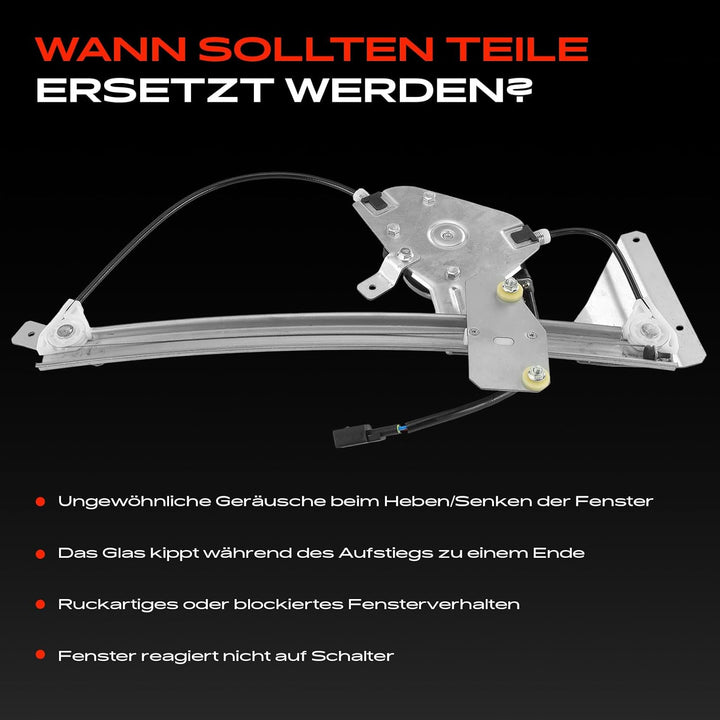 Frankberg Fensterheber Mit Motor Vorne Links Kompatibel mit Cabrio/City-Coupe/Fortwo Cabrio 450 Alle