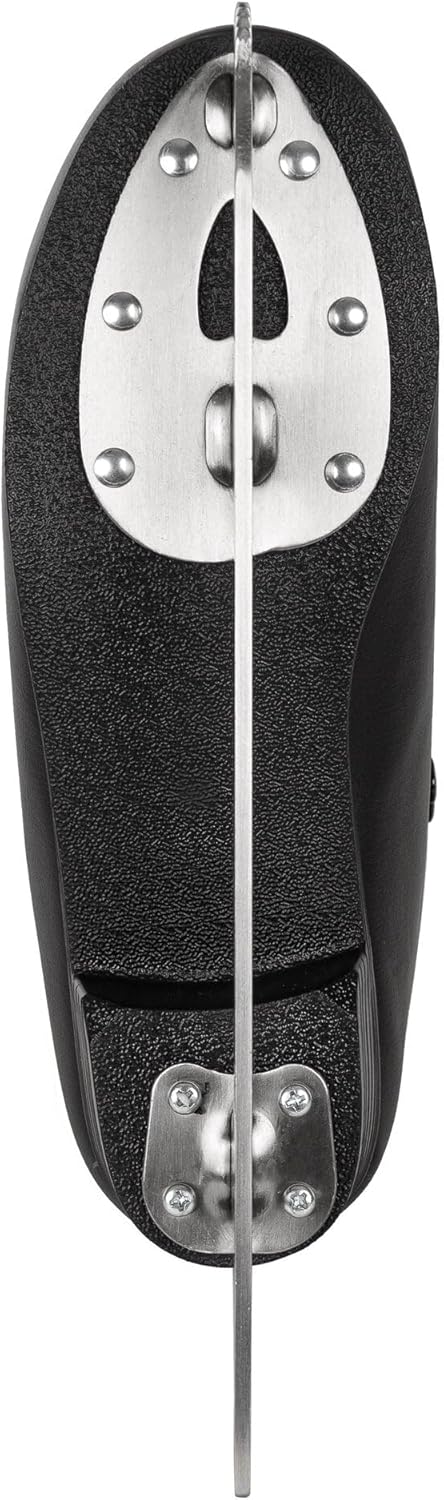 Playlife Classic Black Ice Skate – Schlittschuhe für Damen & Herren, wasserabweisendes Kunstleder, w