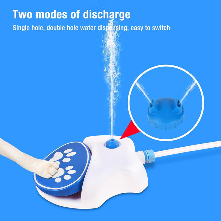 Hundefontäne, Hunde Spielzeug Sprinkler Wasserspender für Kleine, Mittlere, Grosse Hunde, Outdoor Tr