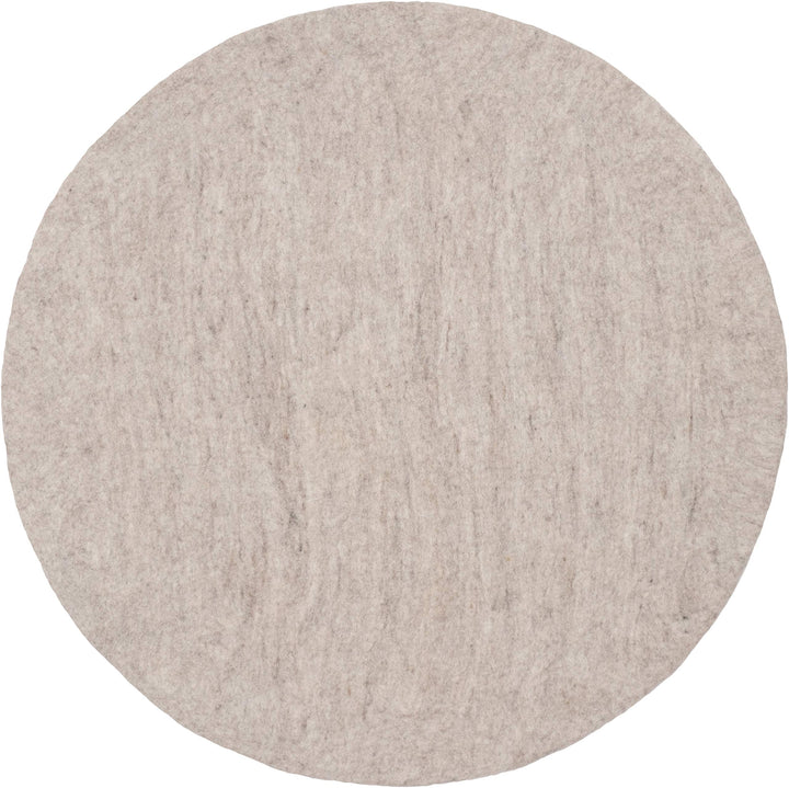 myfelt Béla Filzteppich — Ø 90 cm, ideal für Schlaf-, Wohn-, Kinderzimmer, Flur & Bad Beige 90cm Ø,