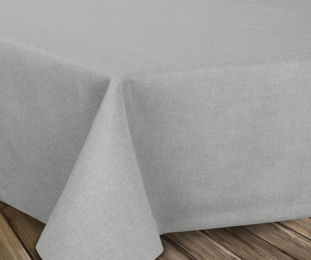 BEAUTEX fleckenabweisende und bügelfreie Tischdecke - Tischtuch mit Lotuseffekt - Tischwäsche in Lei