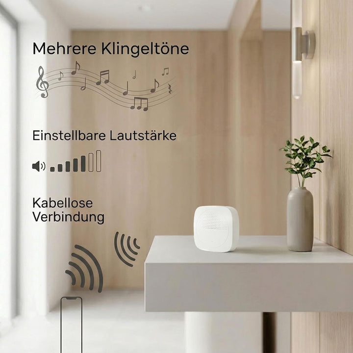 Schartec Smarte Video-Türklingel WLAN – 4MP Überwachungskamera Aussen, Akku 5200mAh, PIR & Personene