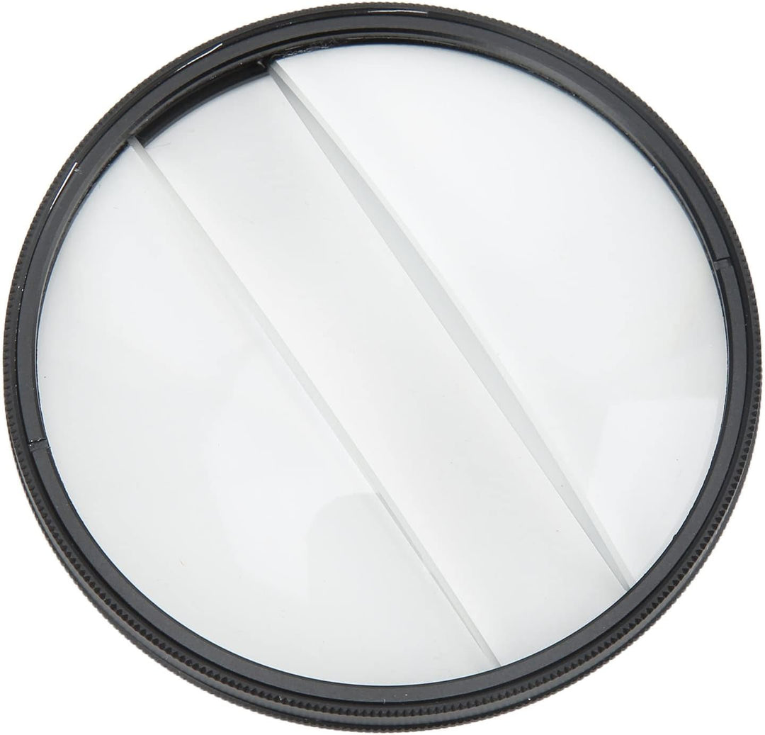 Kamera Spezialeffekt Filter Doppel Halbmondglas Split Diopter Kaleidoskop Prisma Objektiv 77mm Mount