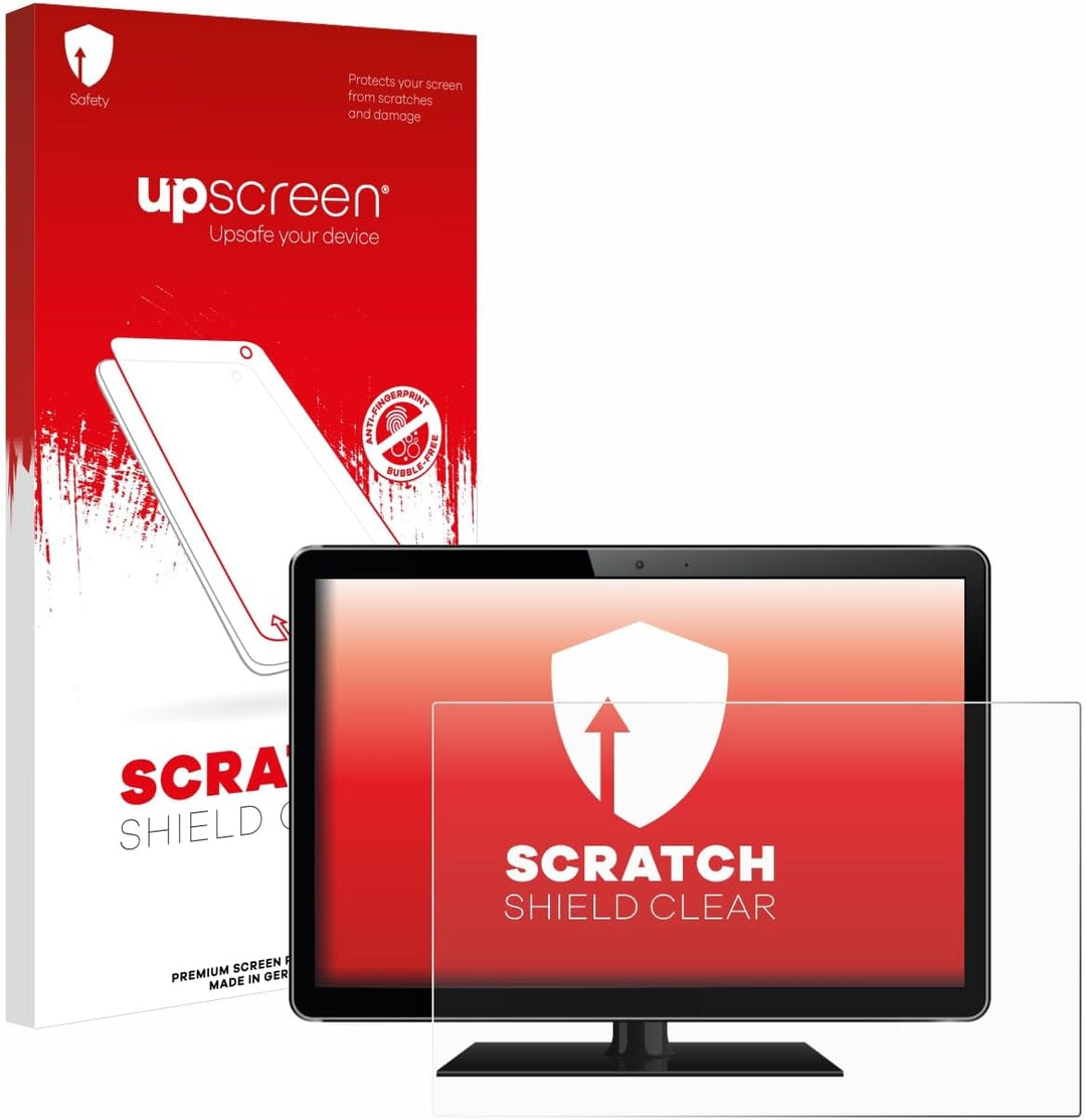 upscreen 24" Schutzfolie für 24,0 Zoll Flachbildschirme (61 cm) [532 x 299 mm, 16:9] – Kristallklar,