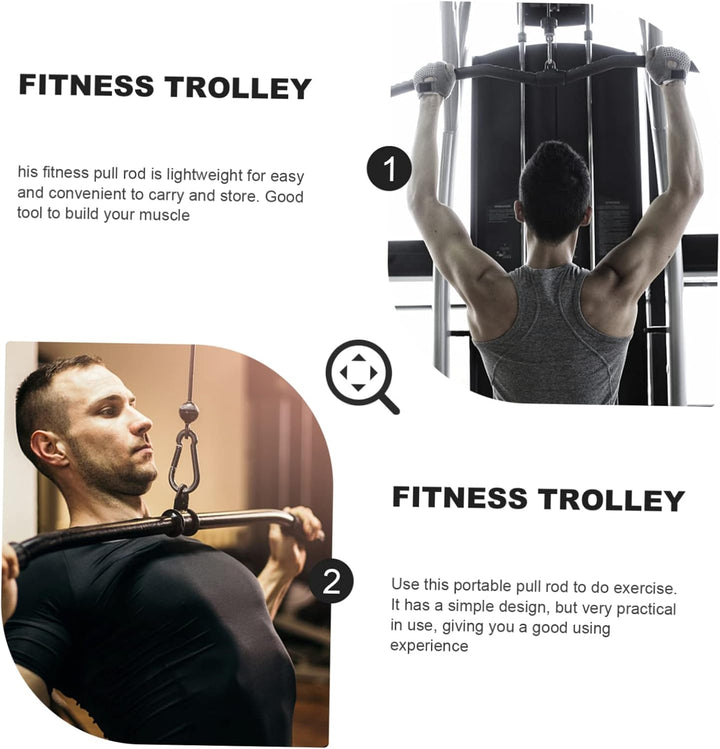 BESPORTBLE Spurstange Rudergriff Brust Bizeps Trizeps Gerade Stange Pulldown Stange Schulteraufbau T