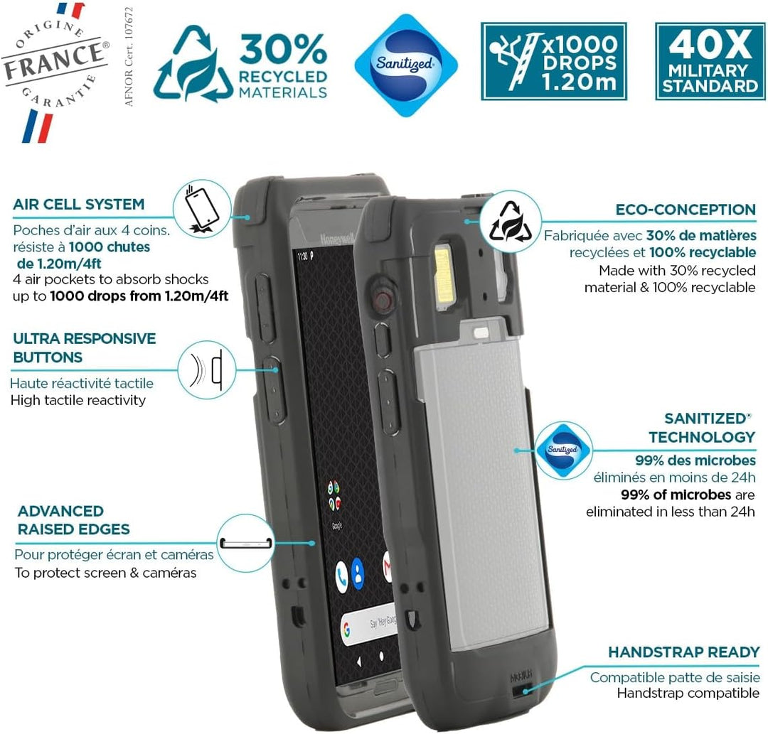 Mobilis Verstärkte Schutzhülle für Honeywell CT47, Robuste Hülle für Honeywell CT47 Touchscreen-Comp