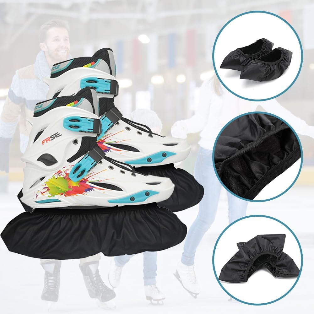 songyea Kufenschoner Schlittschuhe, Verstellbare Eishockey Schlittschuhe Kufenschoner, 1 Paar Elasti
