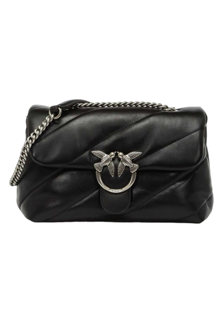 Pinko Love Classic Puff CL Sheep Nap Handtasche Z99o_nero-old Silver, Z99o_nero-old Silver