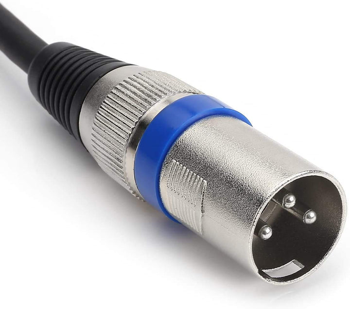 HTRUIYATY 2×XLR Männlich Kable auf 2×Cinch Kabel RCA kable, HiFi Stereo Audio Verbindung XLR Patchka