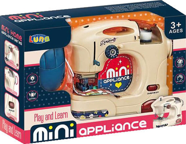 Luna Nähmaschine Kinder Haushaltsgerät mit Zubehör Licht und Sound +3J