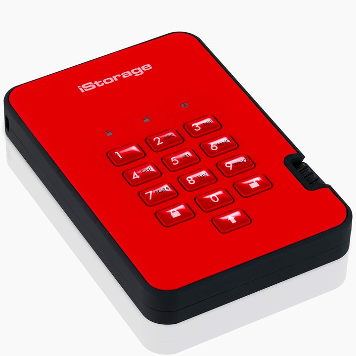 iStorage 182999 diskAshur2 SSD 2TB - Red SSD 2TB Rot, SSD 2TB Rot
