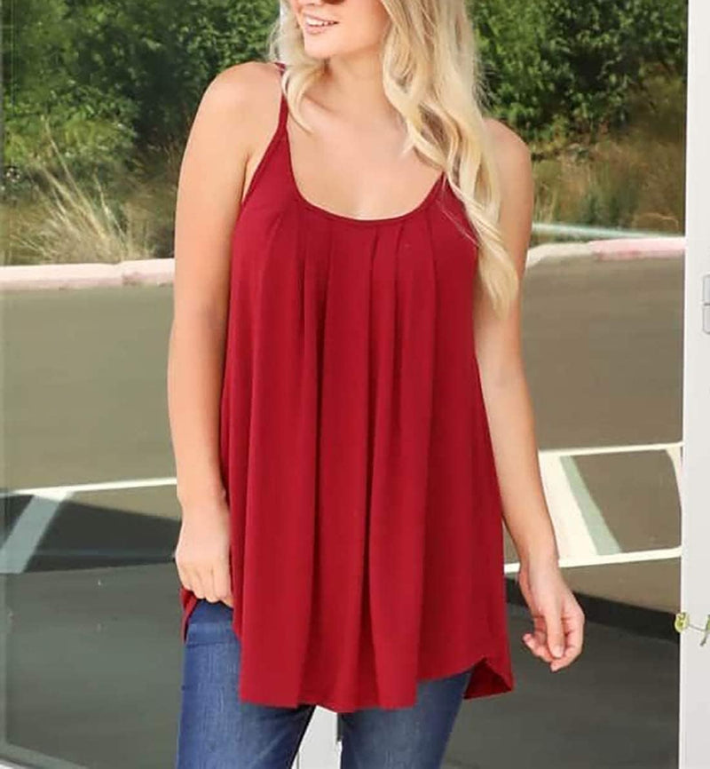 STARBILD Damen Top Mit Unterhemd BH-Hemd Basic Tank Tops U-Ausschnitt Oberteile Bequeme Frauen Shirt