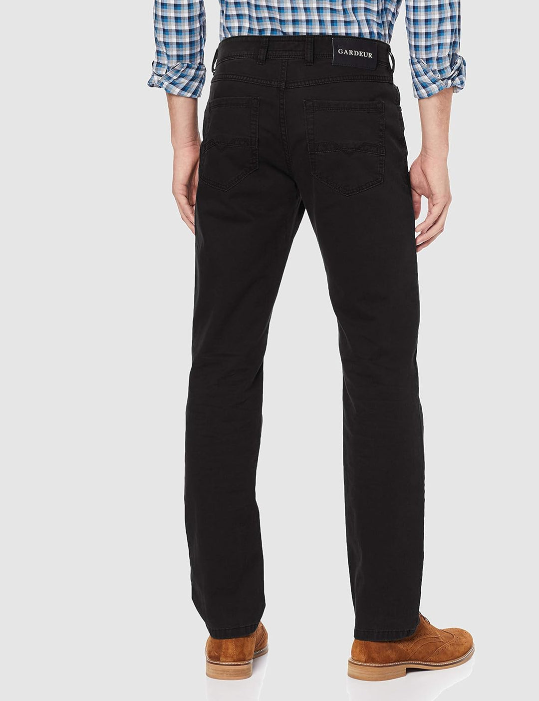 Atelier GARDEUR Herren Nevio Straight Jeans, 32W / 30L Schwarz (Schwarz 99)