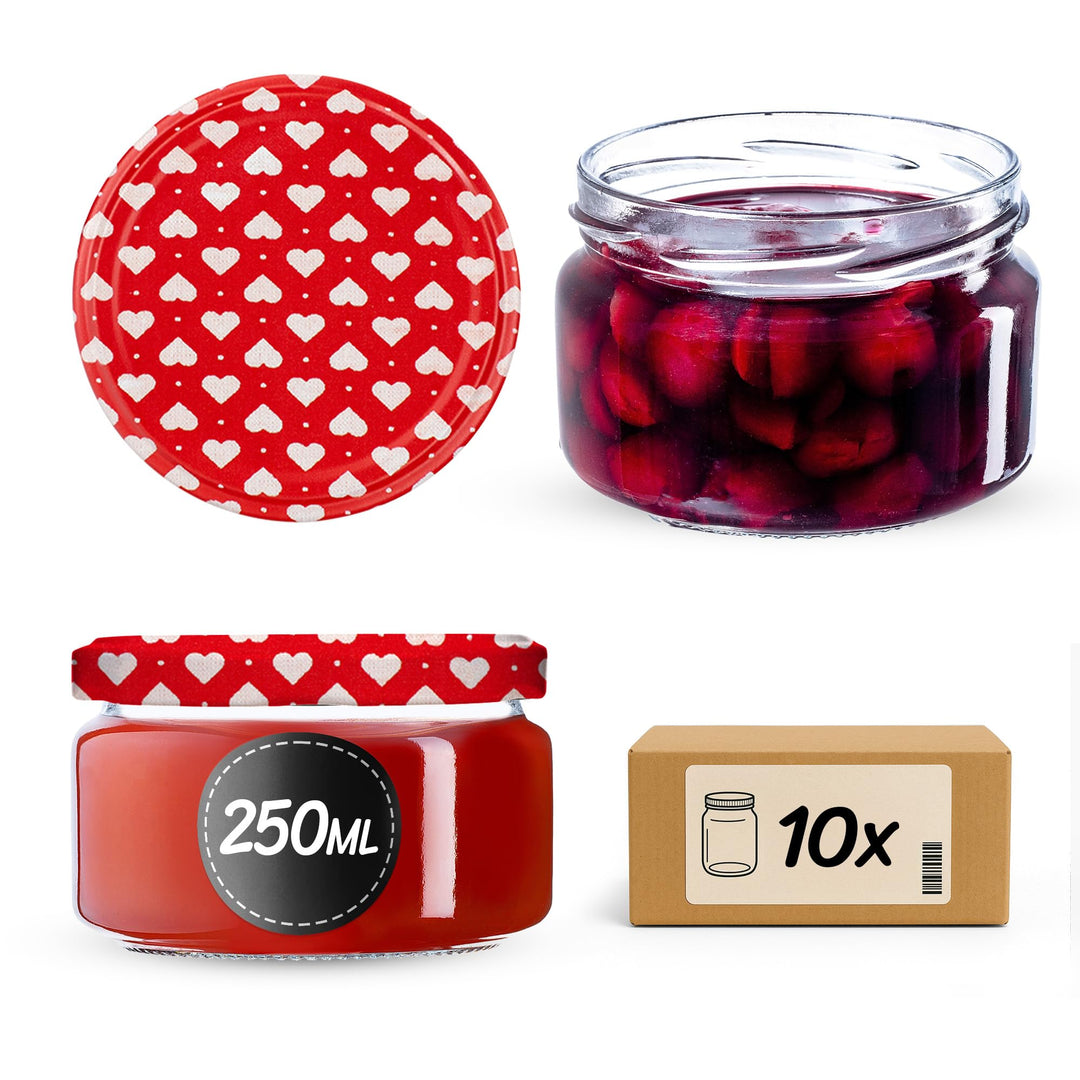 KADAX kleine Einmachgläser 250 ml, Marmeladengläser mit Deckel, Luftdichte Gläschen zum Verschenken,