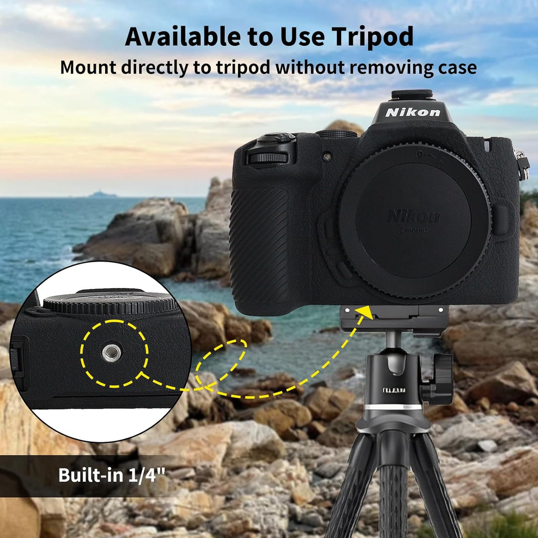 Rieibi Z50II Schutzhülle, mattiertes Silikon, Schutzhülle für spiegellose Nikon Z50II, Ganzkörper-Ka
