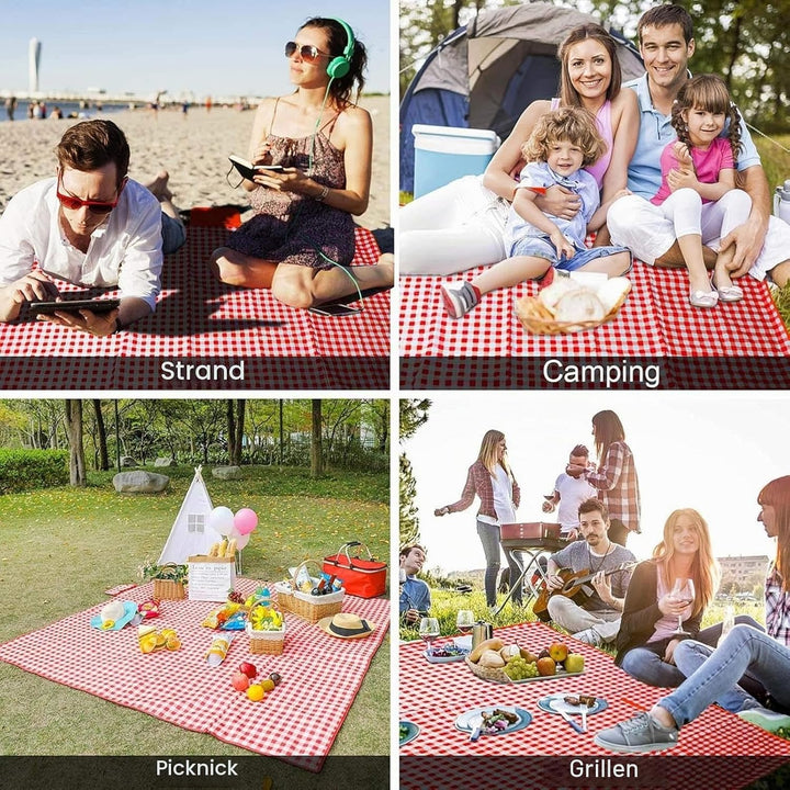 Picknickdecke wasserdichte Sanddichte Stranddecke Grosse 150x200cm Campingdecke Picknickmatte Campin