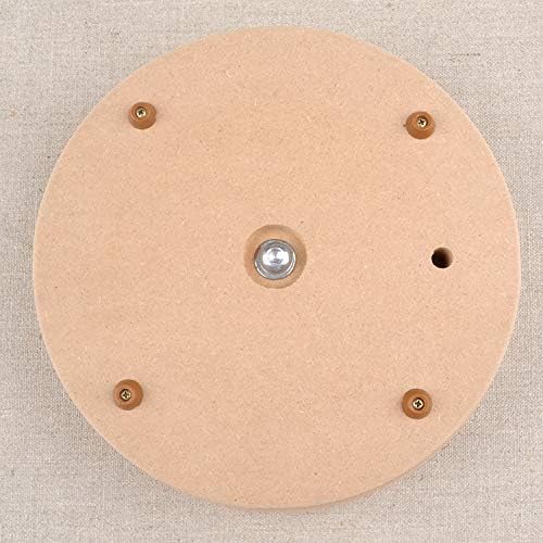 KUNSTIFY Töpferscheibe I Rund I 20cm Durchmesser, Höhe 5 cm MDF Drehscheibe Drehteller für Töpferei