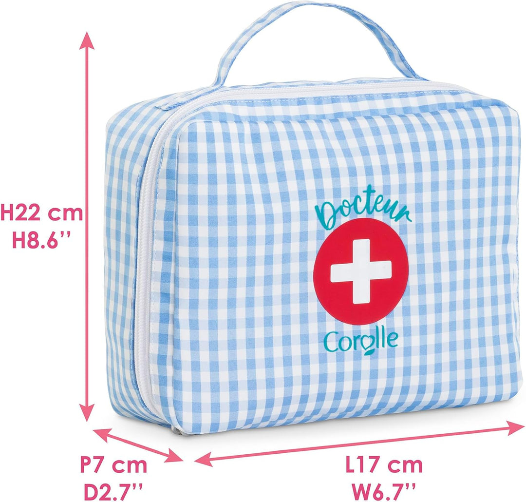 Corolle - Koffer Doktor und Zubehör, 8 Zubehörteile, für Puppen 30 cm, ab 18 Monaten, 9000111140
