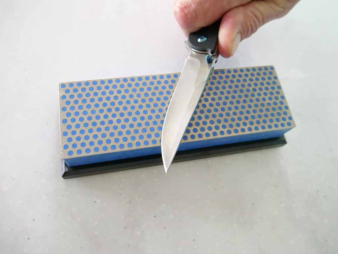 DMT Diamond Whetstone Wetzstein – grob mit Plastikbox, 15,2 cm / 6 Zoll, 1 Stück, W6CP, Grob