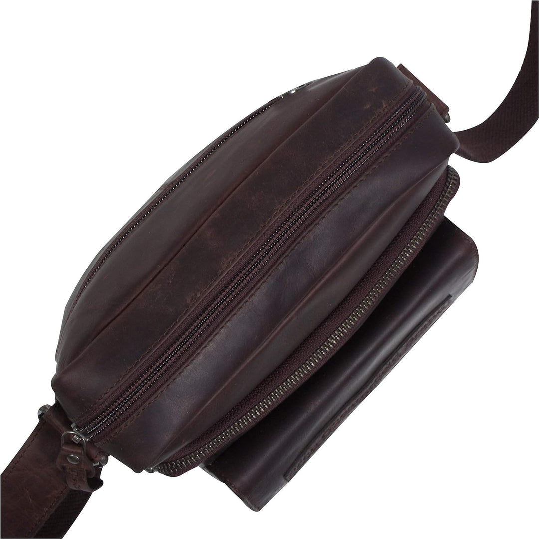 The Chesterfield Brand Wax Pull Up Bath Umhängetasche Leder 21 cm