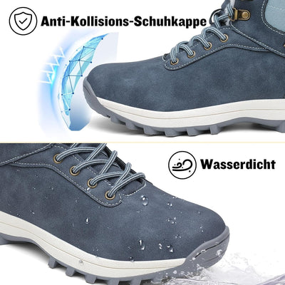 Mishansha Damen Herren Winterschuhe Warm Gefüttert Winterstiefel Wasserdicht Trekking Wanderschuhe G