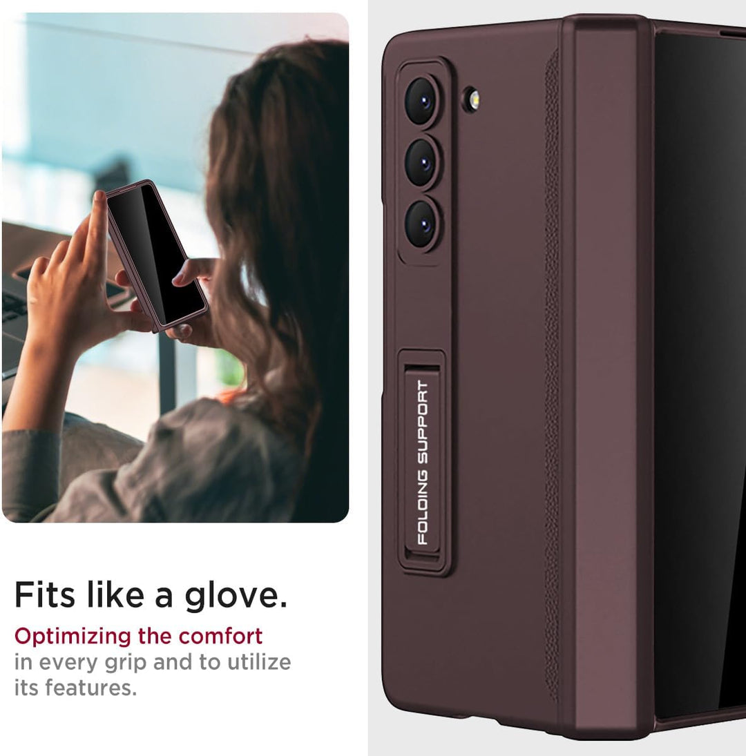 Miimall Kompatibel mit Samsung Galaxy Z Fold 5 Hülle mit Displayschutz Anti-Peeping+Magnetischer Sch