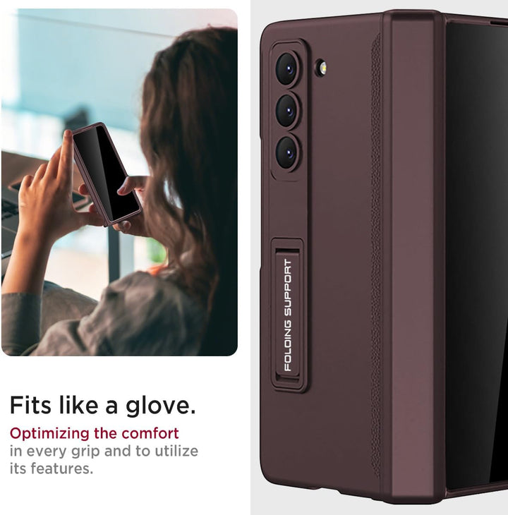 Miimall Kompatibel mit Samsung Galaxy Z Fold 5 Hülle mit Displayschutz Anti-Peeping+Magnetischer Sch