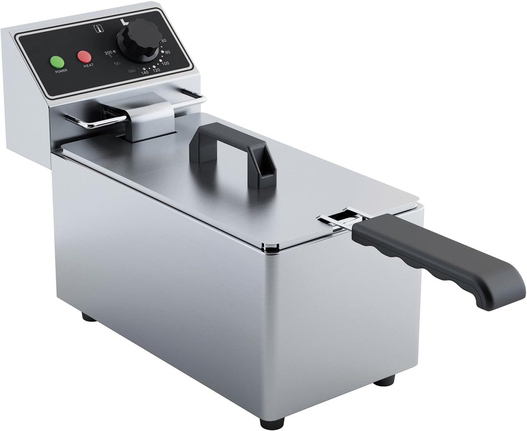 Gastro Elektro-Fritteuse 4 Liter 2000 Watt Stufenlos herausnehmbares Becken und Heizelement
