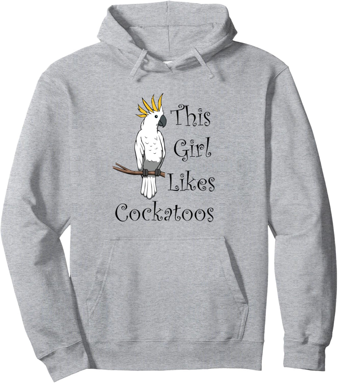 Niedlicher Kakadu Papagei Ironischer Vogel Nymphensittich Pullover Hoodie