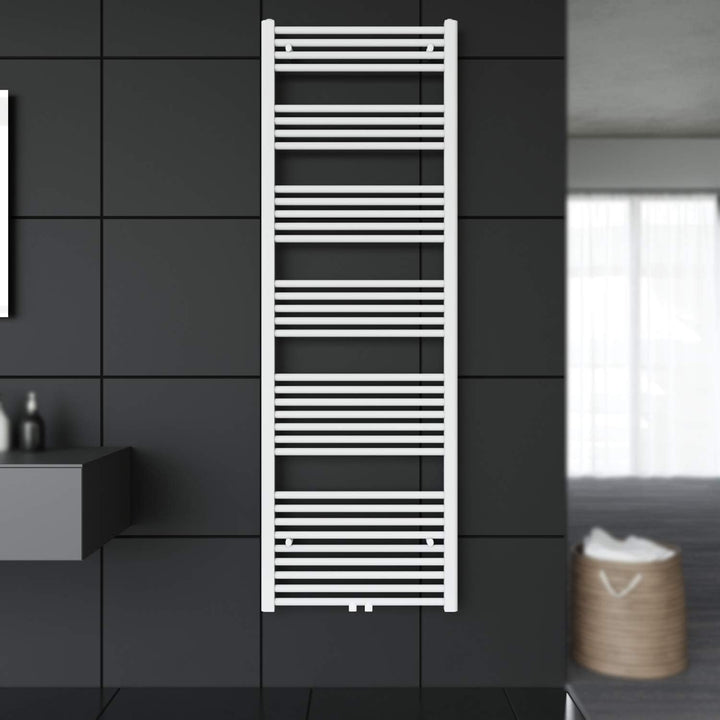 SONNI Badheizkörper 1800x600mm Handtuchtrockner Weiss 821 Watt Design Hantuchwärmer Bad Mittelanschl