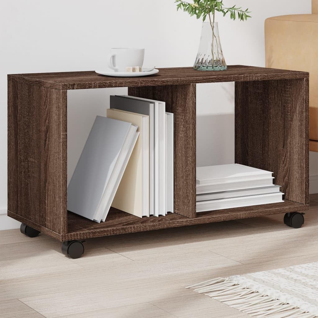 vidaXL Rollschrank, Rollcontainer mit Offenem Design, Aktenschrank für Büro Wohnzimmer, Büroschrank