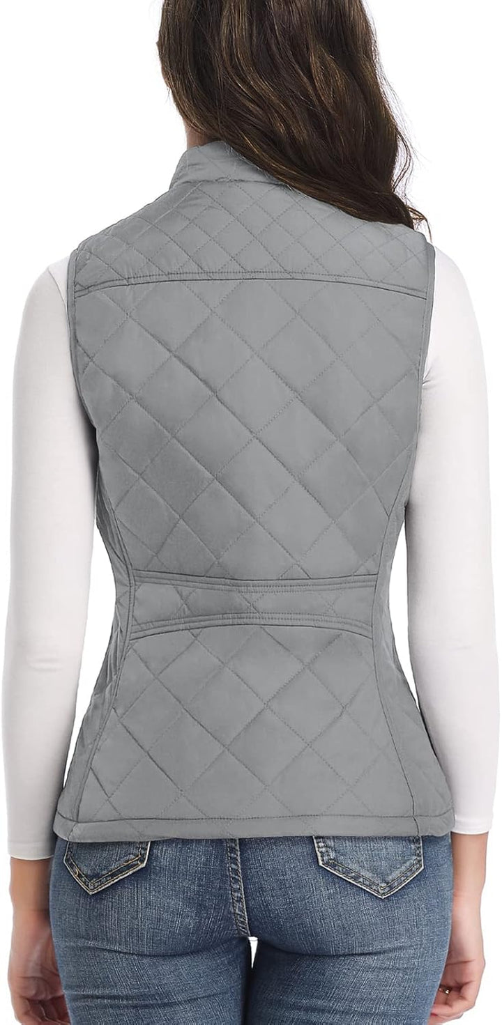 LONGKING Damen Regular Fashion Vests S Grau, S Grau