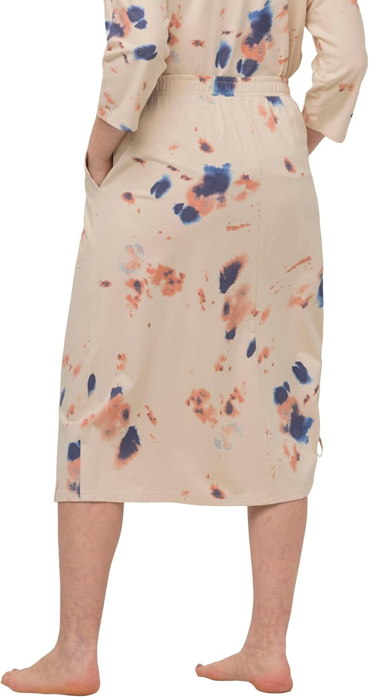 Ulla Popken Damen grosse Grössen Übergrössen Plus Size Jerseyrock, Saumband, Elastikbund, Biobaumwol