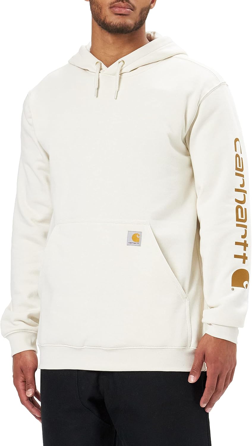 Carhartt Herren Sleeve Logo Hooded Sweatshirt Kapuzenpullover (1er Pack) S Malt, S Malt