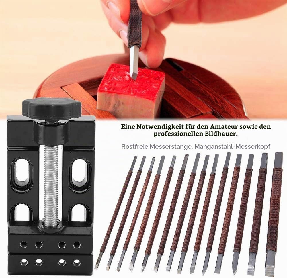 Stein Carving Werkzeug, Carving Meissel Set, 18 Teile/satz Steinschnitzwerkzeugsätzen Mangan Stahl F