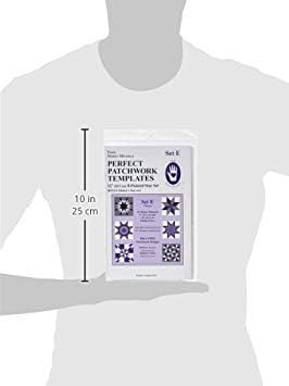Marti Michell Perfect Patchwork Template-Set E - 8 Pointed Star Set 7/Pkg