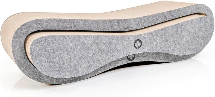 CanadianCat Company | Kratzbrett Set Orbit &amp; Satellite 2.0 mit Filz-Front - Kratzmöbel aus Wellpappe