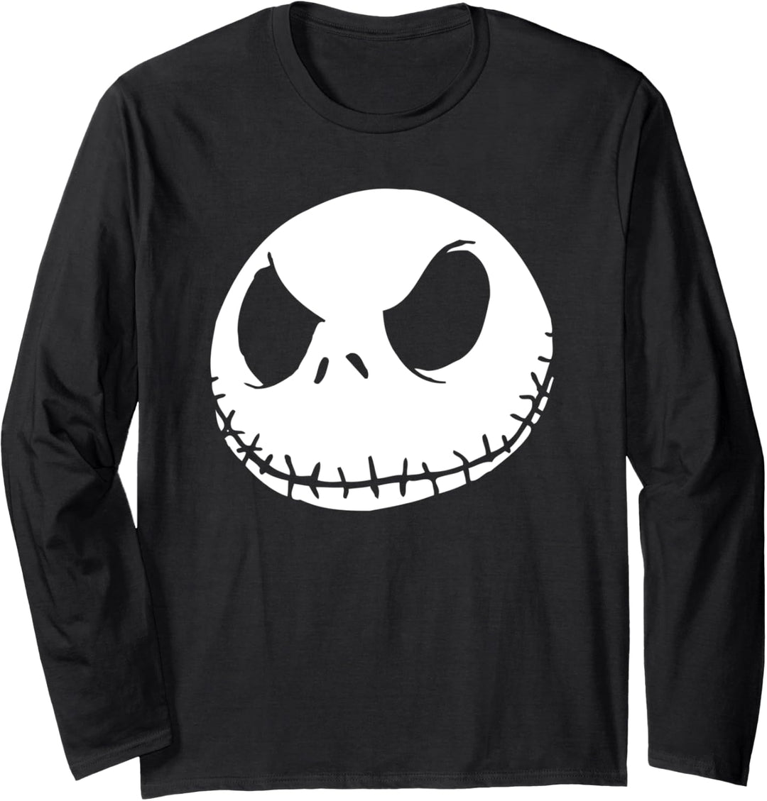 The Nightmare Before Christmas Jack Face Black Langarmshirt