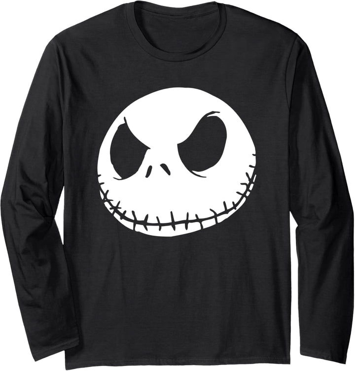 The Nightmare Before Christmas Jack Face Black Langarmshirt