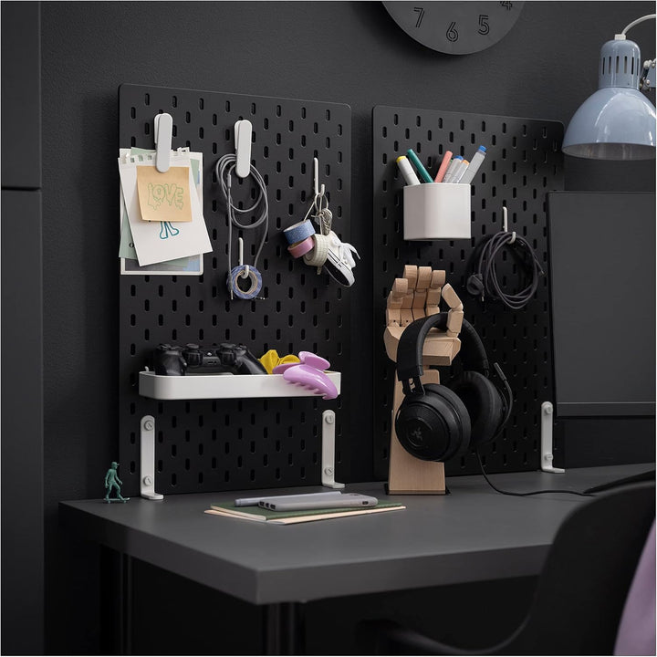 IKEA SKÅDIS Stecktafel, 36 x 56 cm, Schwarz