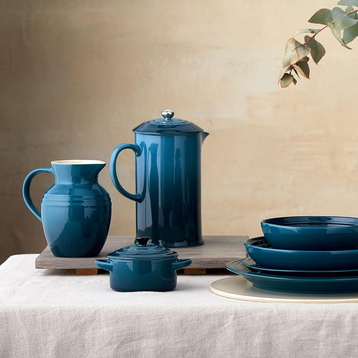 Le Creuset Steinzeug Frühstückskanne, 600 ml, 550 g, Deep Teal, Deep Teal